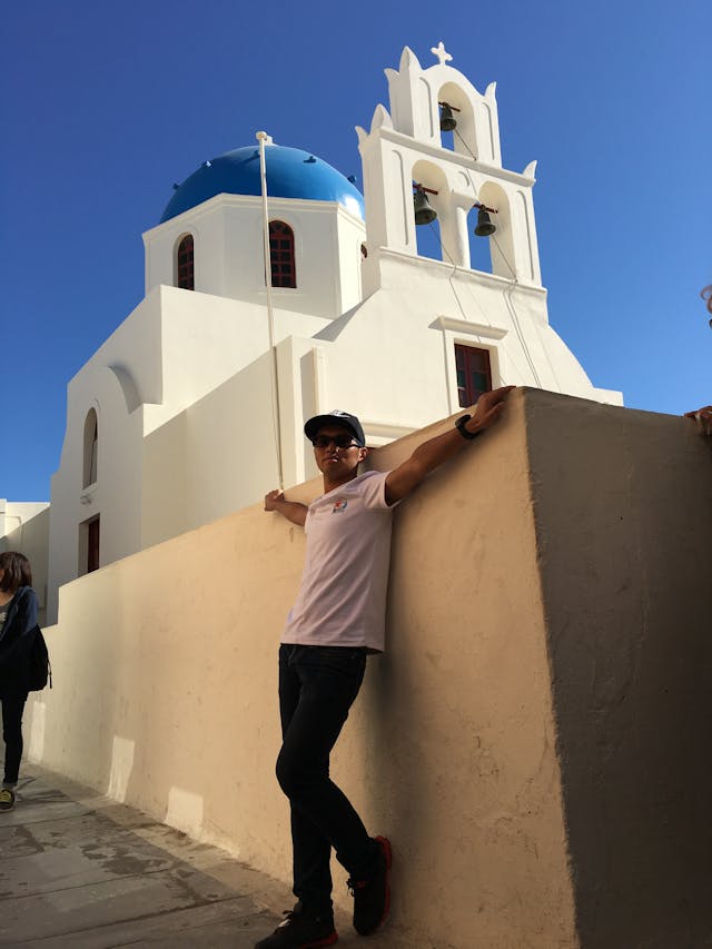 We visited the Santorini
