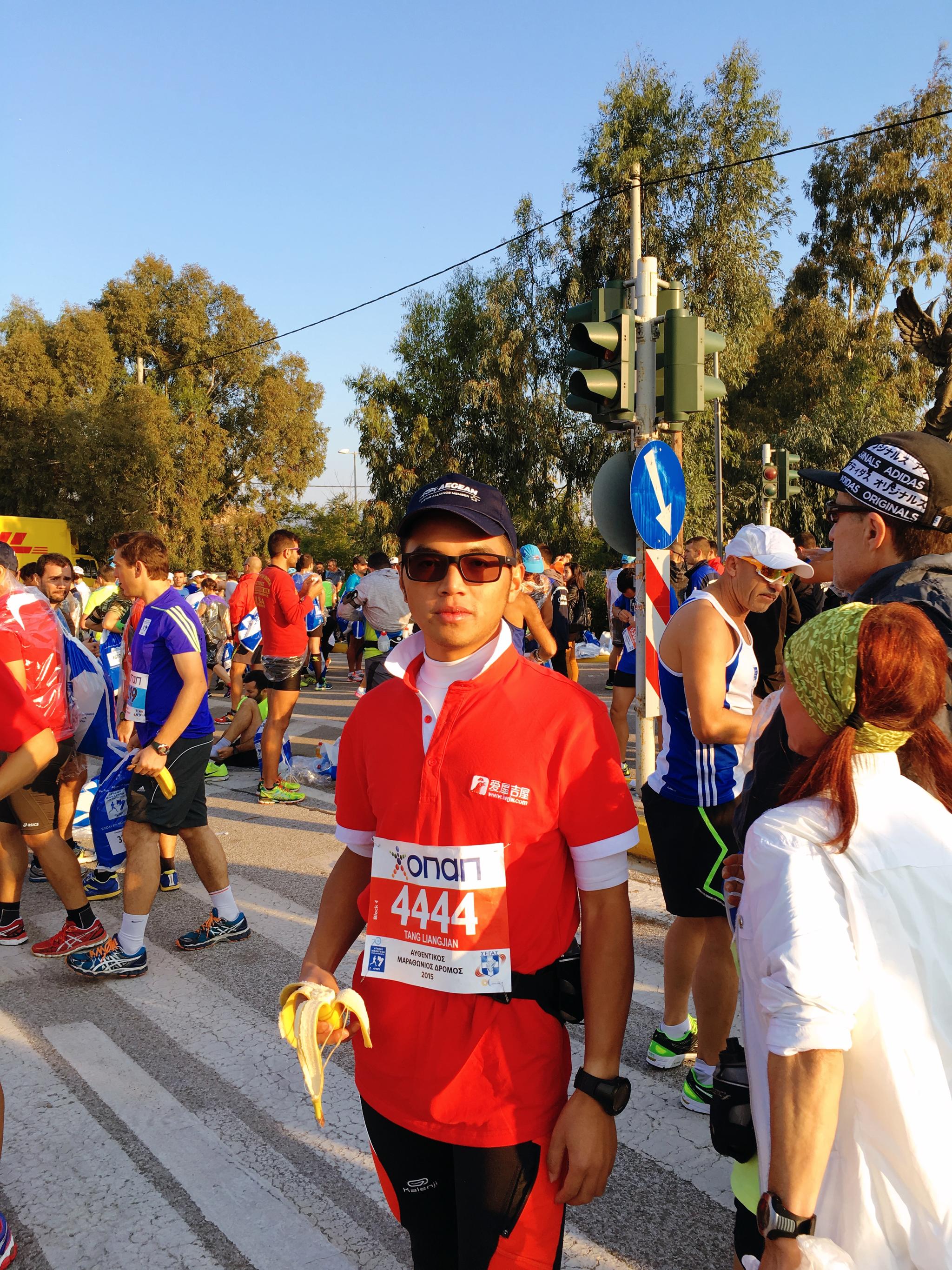 The first oversea marathon I had in Athen