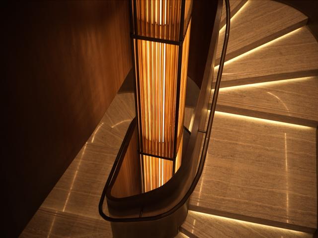 Staircase in the showroom at Time city in shanghai