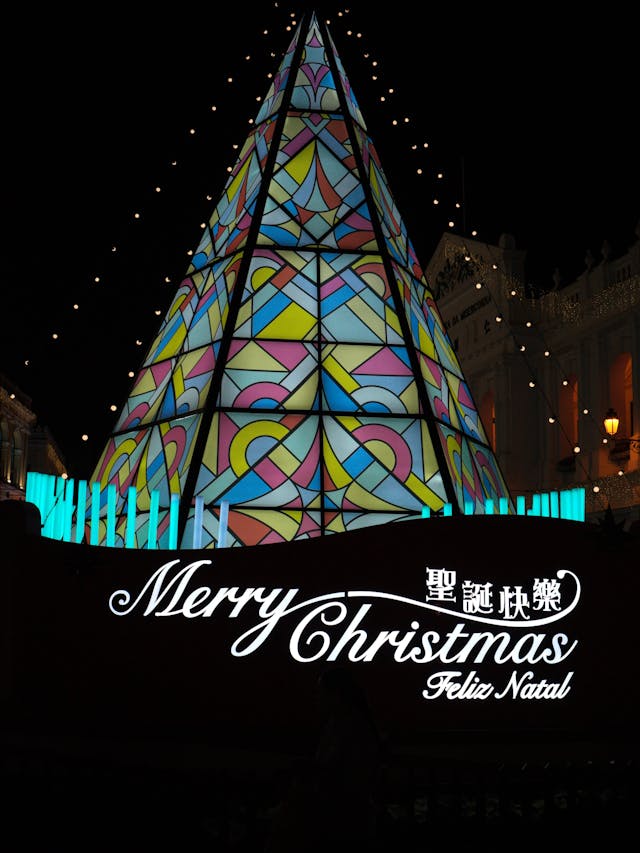 Merry Christmas tree in Macau